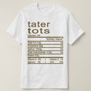 Etiket voedingsffecten t-shirt