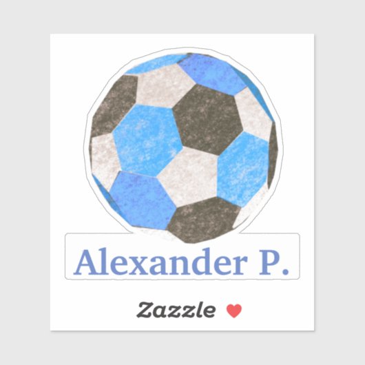 Etiket Voetbal kind Sticker (Vel)
