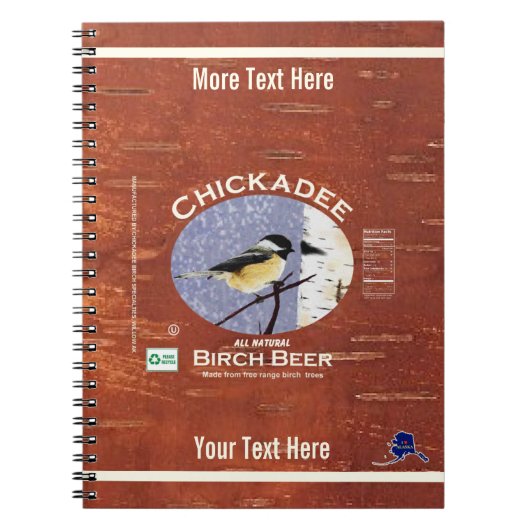 Etiket vogelbaars notitieboek (Voorkant)