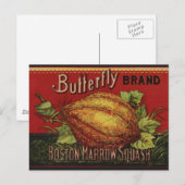 Etiket voor Antiek groenten uitsteken Briefkaart (Voorkant / Achterkant)