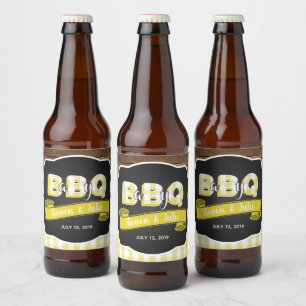 Etiket voor baby Q-bier - Geel