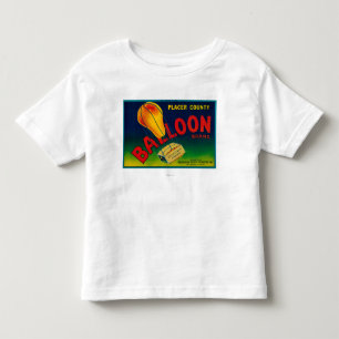 Etiket voor ballonkruid kinder shirts