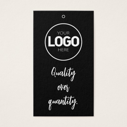 Etiket voor bedrijfsgrootte Kleding Prijs Hang Lab Visitekaartje (Voorkant)