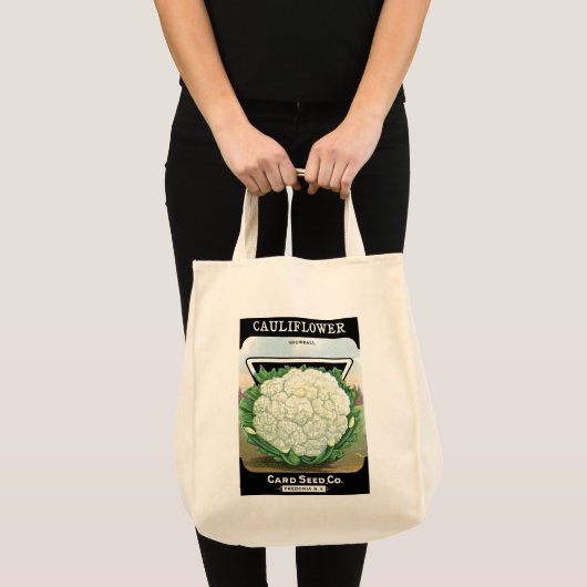 Etiket voor bloemkoolzaadverpakking tote bag (Voorkant (product))