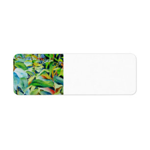 Etiket voor botanisch retouradres