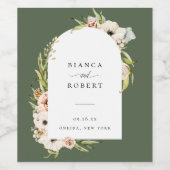 Etiket voor botanische woudhout (Enkel label)