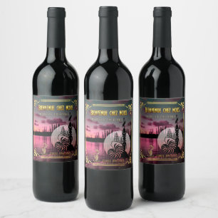 Etiket voor Bouteilles De Vin Batch