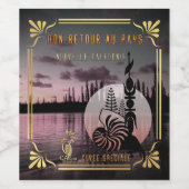 Etiket voor Bouteilles De Vin Batch (Enkel label)