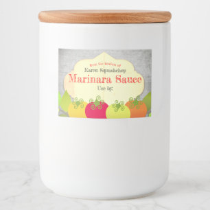 Etiket voor conservenconserven van basilicum-sausa