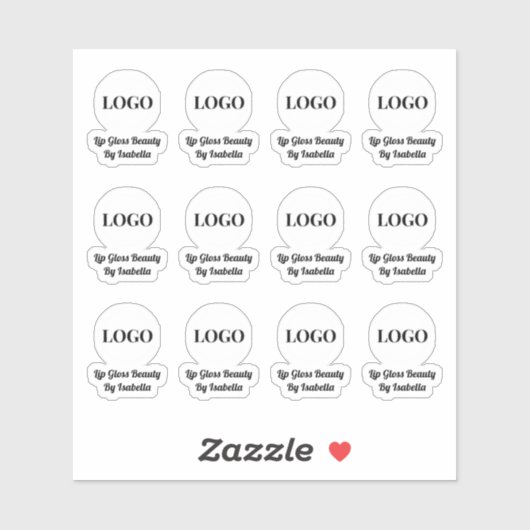 Etiket voor cosmetische producten sticker (Vel)