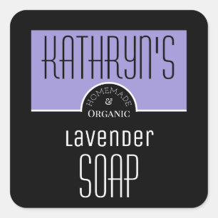 Etiket voor de aangepaste lavendel