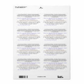 Etiket voor de achterkant van de zoute pot. (Full Sheet)