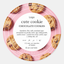 Etiket voor de levensmiddelenwetgeving van Cute Co