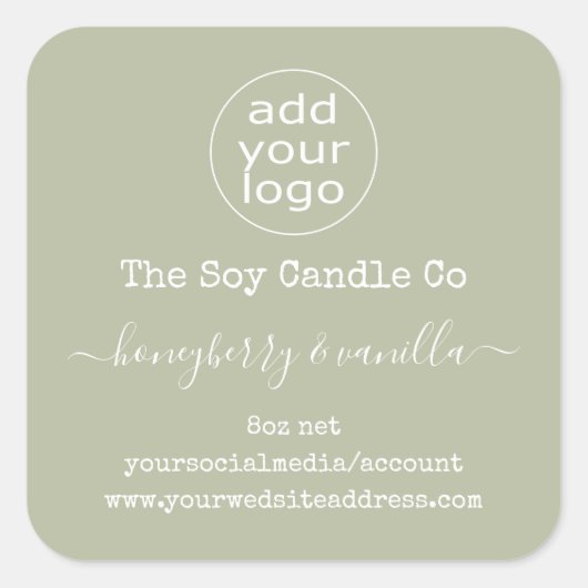 Etiket voor de persoonlijke logo op de zwarte pagi (Voorkant)