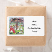 Etiket voor de tuin van het liefdesadres (Insitu)