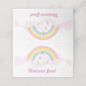 Etiket voor eenhoorn, Eenhoorn (Buitenkant ongevouwen)