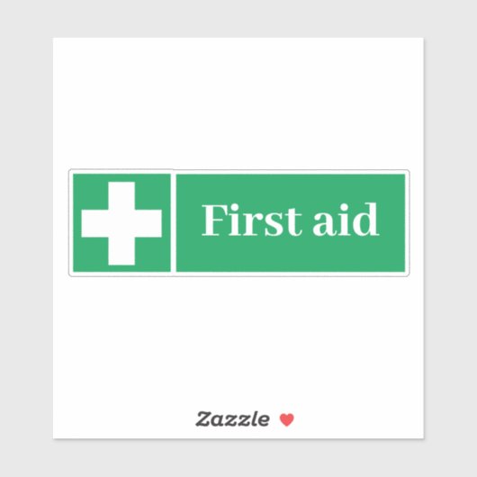 Etiket voor eerste hulp sticker (Vel)