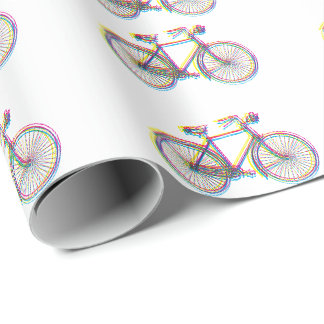 Etiket voor fietsontwerp cadeaupapier