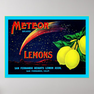 Etiket voor  fruit poster