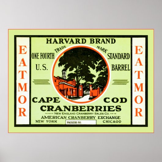 Etiket voor fruit poster (Voorkant)