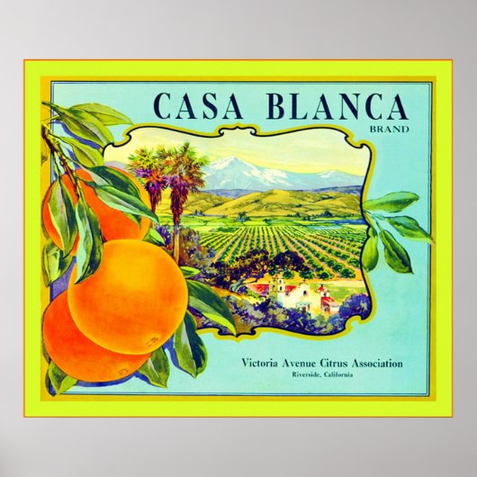 Etiket voor  fruit poster (Voorkant)