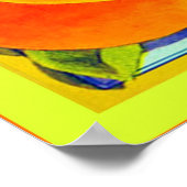 Etiket voor  fruit poster (Hoek)