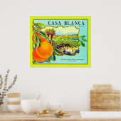 Etiket voor  fruit poster (Keuken)