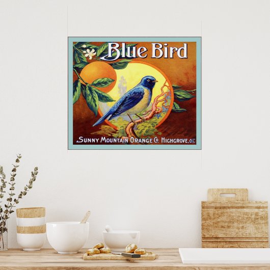 Etiket voor  fruit poster (Keuken)