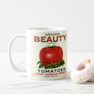  etiket voor fruitkratten, Arcadia Beauty Tomaten Koffiemok