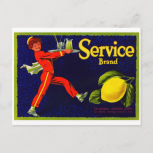 Etiket voor fruitkratten briefkaart
