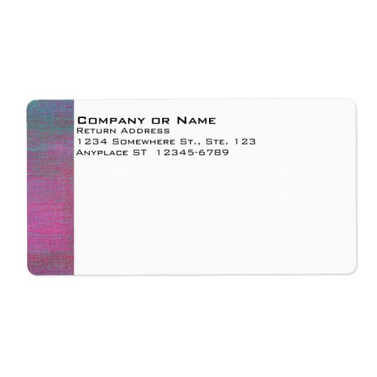 Etiket voor gebilde verzending (Voorkant)