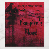 Etiket voor gehakte wijn (Enkel label)