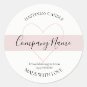 Etiket voor gepersonaliseerde thuiskaartjes (Voorkant)