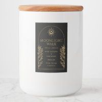 Etiket voor Goud en Rand Witchy Tarot Candle