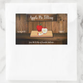 Etiket voor het inblikken van appelvulling voor ta (Tas)