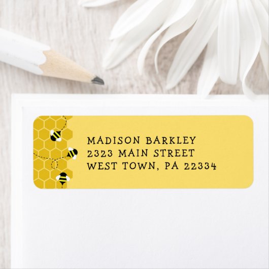 Etiket voor het Kind van bijen dat het bijenkuffel (Insitu)