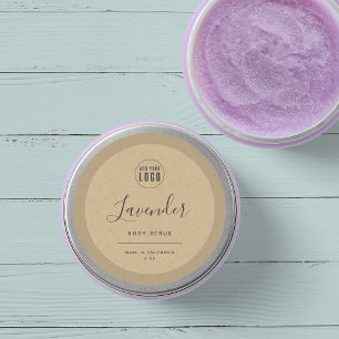 Etiket voor het Logo Border Kraft-product toevoege