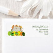 Etiket voor het postadres van de aster (Insitu)