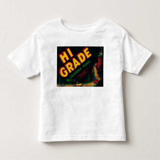Etiket voor Hi Grade Pear Kinder Shirts (Voorkant)