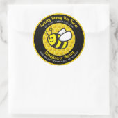 Etiket voor honingbijen Cartoon (Tas)