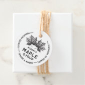 Etiket voor inblikken op ahornstroop (In situ)