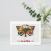 Etiket voor kaartendoos Buzzer Briefkaart (Staand voorkant)