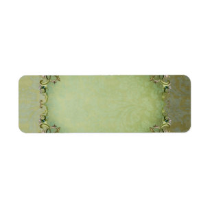 Etiket voor kleine voorjaarsbrocade Apothecary