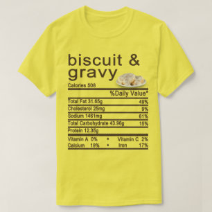 Etiket voor koekjes en korrelige voeding t-shirt