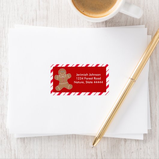 Etiket voor koekjesbrood met kerst (Insitu)