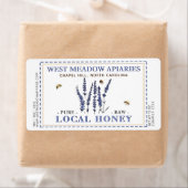 Etiket voor lavendel en bijen gebroken rand (Insitu)