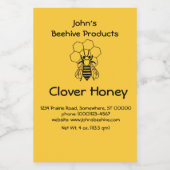 Etiket voor levensmiddelen - Honey Business (Enkel label)