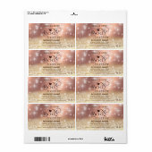 Etiket voor luxe glitterige mousserende carrosseri (Full Sheet)