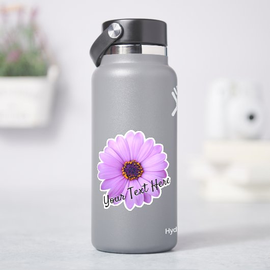 Etiket voor naambloem personaliseren sticker afdru (HydroFlask)