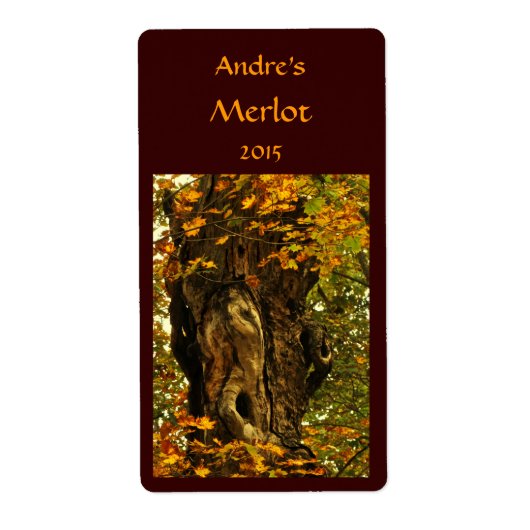 Etiket voor oude bomen (Voorkant)